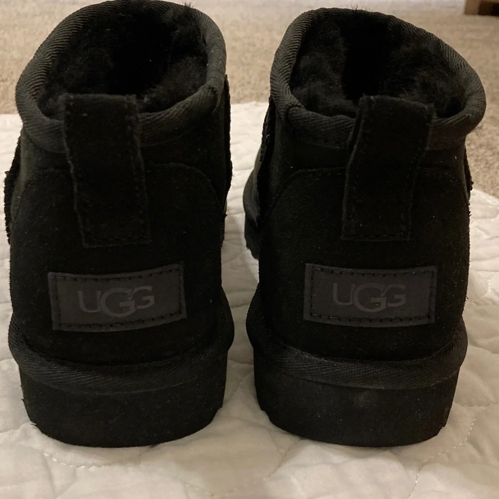 UGG Black Ankle Boots - Picture 2 of 4